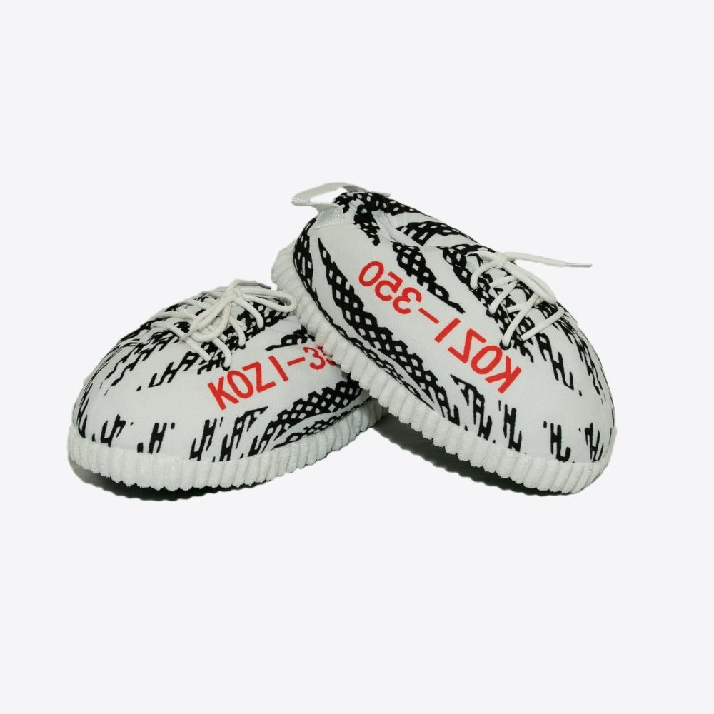 KrazeKickz Sneaker Slippers for Kids - Zebra Kids